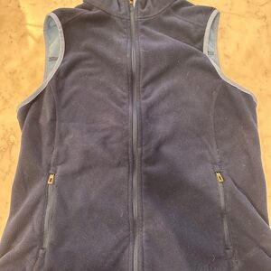 L.L. Bean Navy Blue Fleece Vest